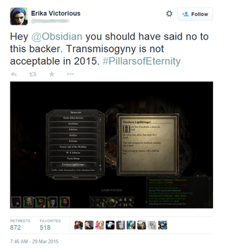 Illustration for article titled Pillars Of Eternity Makers Change Fan-Made Text After Player Complaints
